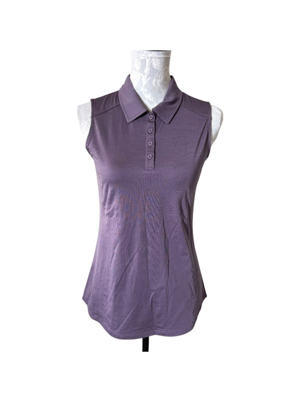 WoolX Rosie Top Sleeveless Womens Purple Casual Xsmall